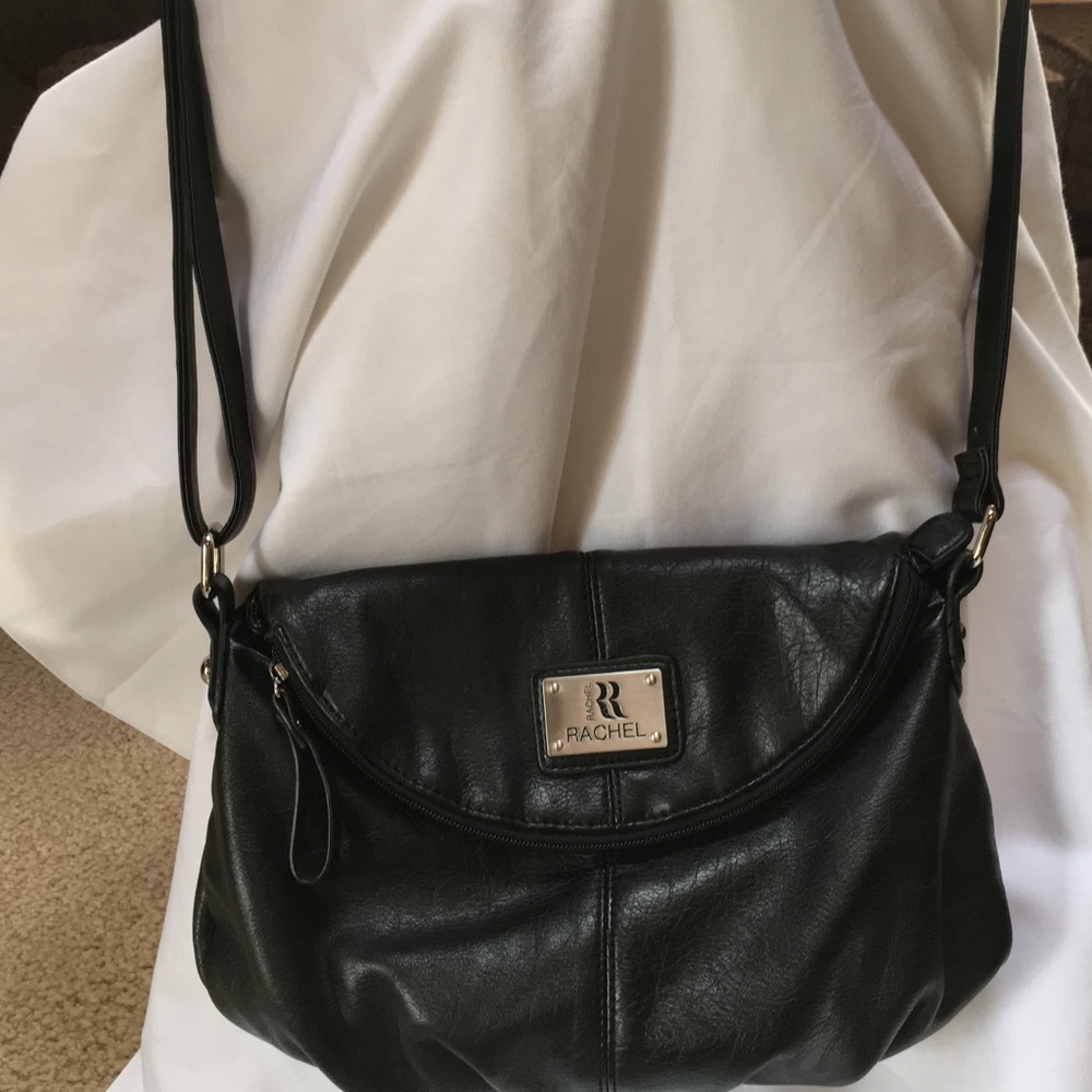 💥Rachel Black with Silver Accents Handbag EUC